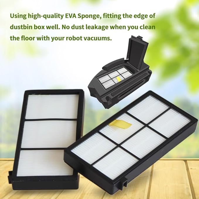 LOTIN 12 Pack HEPA Filter Filters for Roomba 800 900 Series 860 870 871 880 960 980 Vacuum Cleaning Robots