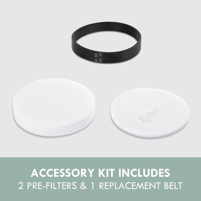Kenmore KU1010 Pre-filters and Replacement Belt for Bagless Upright Vacuum Lightweight Cleaner DU1275, DU1040 (Pack of 2)
