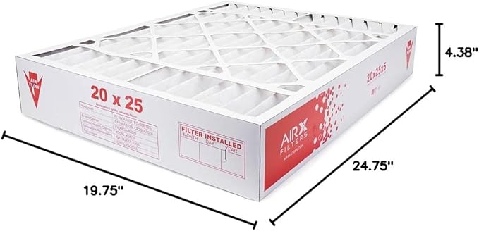 AIRX FILTERS WICKED CLEAN AIR. 20x25x4 Compatible Replacement for Honeywell 20x25x4 Air Filter MERV 13 HVAC AC Furnace FC100A1037 2-Pack of Filters