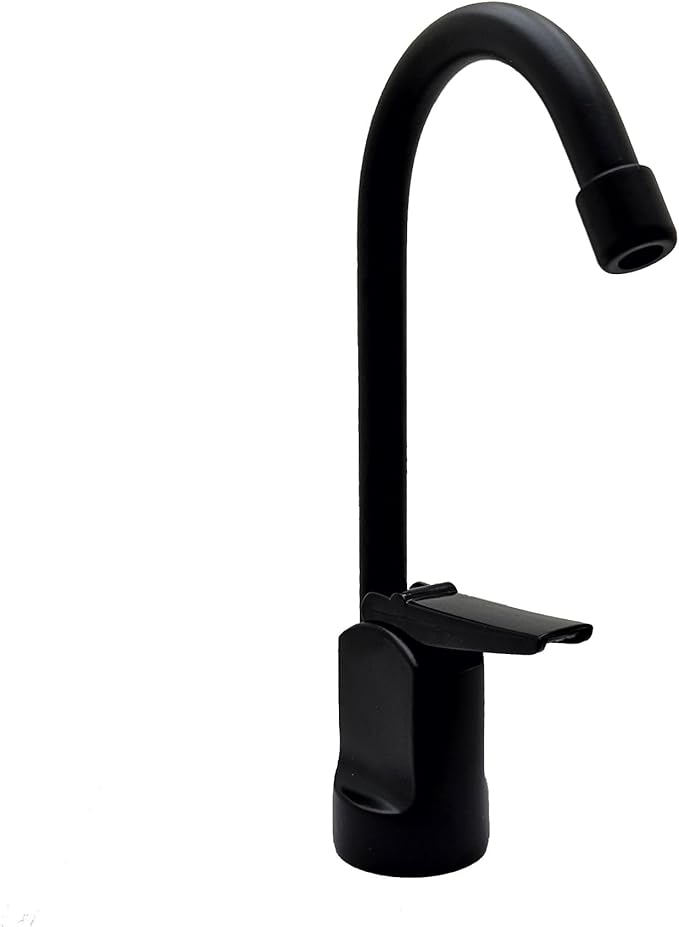 Westbrass D203-NL-62 6" Touch-Flo Style Pure Cold Water Dispenser Faucet, Matte Black