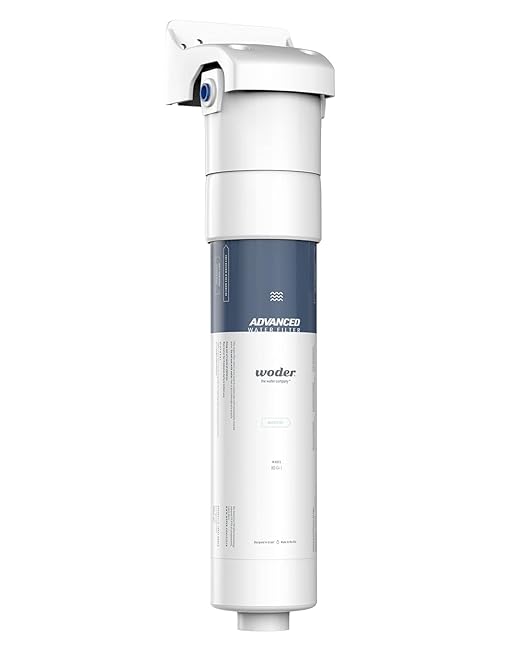 Woder Inline Water Filter, John Guest Fittings, Removes PFAS, Lead, Chromium-6 & Chlorine, Keeps Essential Minerals, WQA Certified, Ultra High Capacity, US Made (Gen4)