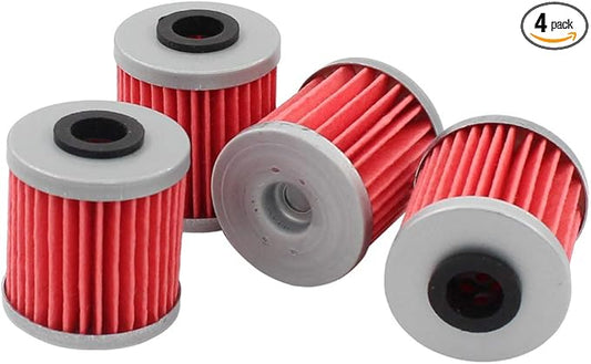 Pack of 4 Oil Filter for Kawasaki KX250 KX250F KX450F for Suzuki RMX450Z RMZ250 RMZ450 Beta EVO 250 300
