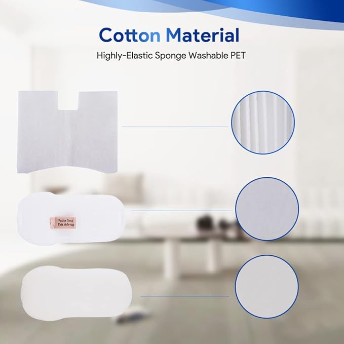 KEEPOW 6 Filter Kit for Shark Vertex DuoClean Vacuum HZ2002 HZ2000, Foam Felt Filters for Shark Corded Stick Vacuum HZ251 HH200 HH202 HZ602 Filter Replacement