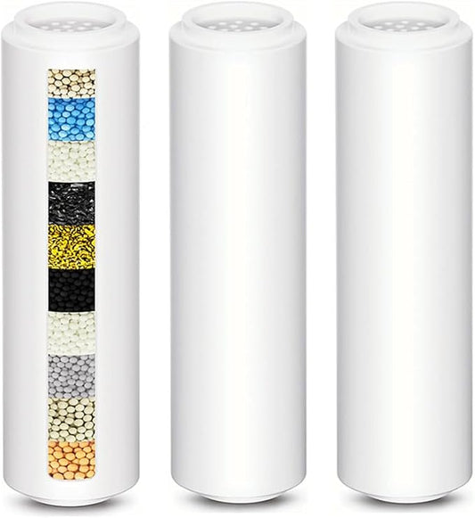 3-Pack Replacement Shower Filter Cartridge Compatible with INAVAMZ/SparkPod/RexSoul Shower Head,Water Softener Filter for Hard Water Reduce Chlorine and Harmful Substances