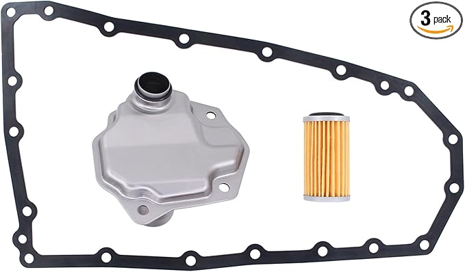 MOTOKU Set of 3 Transmission Filter Oil Cooler Filter Oil Pan Gasket Kit for Nissan Maxima Murano Pathfinder Quest for Infiniti QX60 2013-2019