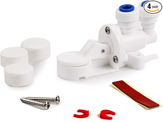 Frizzlife Leak Protection Valve For Reverse Osmosis And Under Sink Water Filter System MP99 & SP99 - Automatic Shut Off Protection When Water Leaks (Pack of 4)