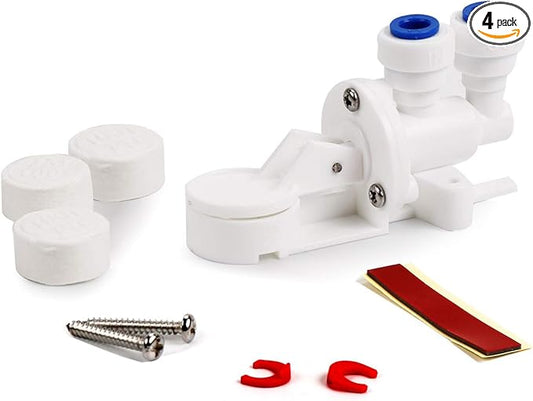 Frizzlife Leak Protection Valve For Reverse Osmosis And Under Sink Water Filter System MP99 & SP99 - Automatic Shut Off Protection When Water Leaks (Pack of 4)