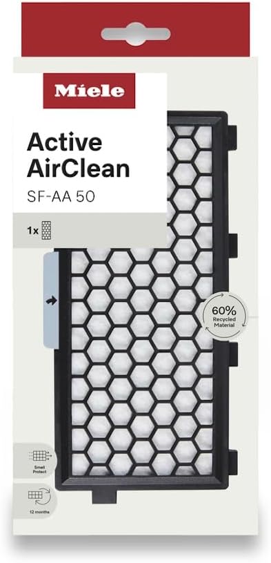 Miele Genuine SF-AA 50 Active AirClean Filter for Miele Vacuum Cleaners (Guard, Complete C2/C3, Compact C1/C2)
