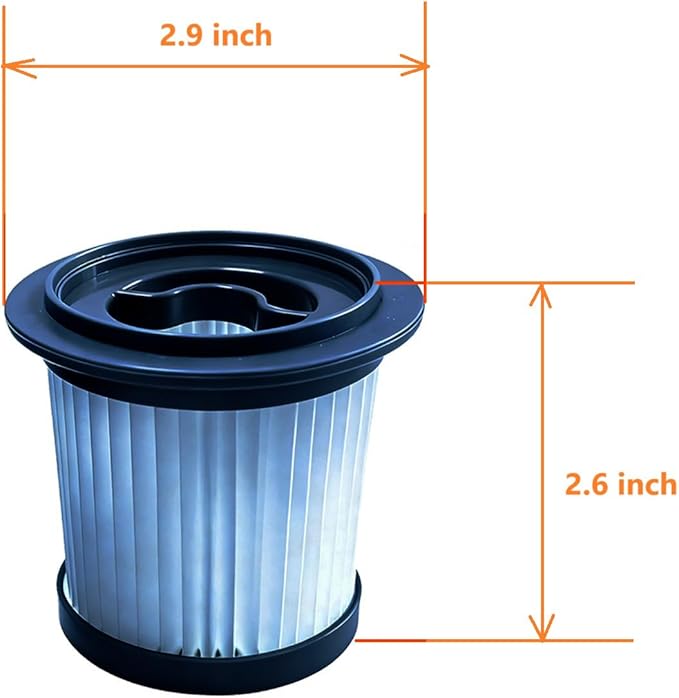 3Pack Hepa Replacement Filters Compatible with AIRDIYA P1/VG3, MHRMHR KP1108 and Bieiao BS01 Cordless Vacuum Cleaner, Washable Pre-motor Filters Works with Ciogu P2 & Nioga P2 Upright Vac