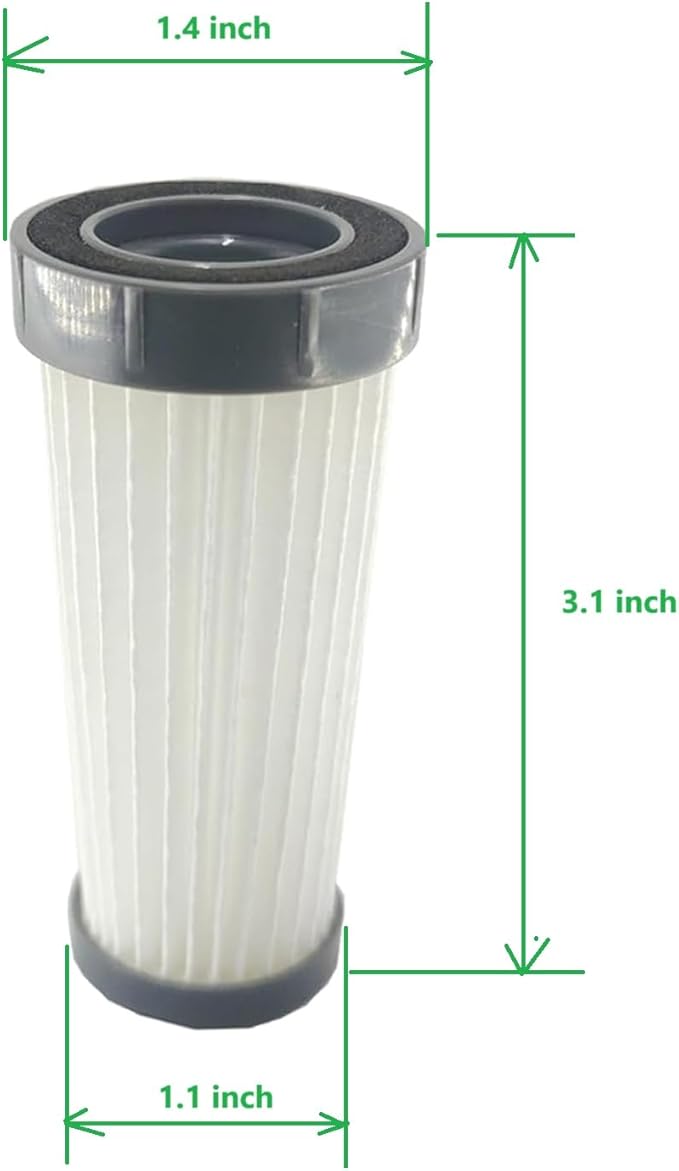3Pack Hepa Filters Replacement Compatible with Teant Mattress Vacuum Cleaner. Washable Filters Works with Teant Blue, Gray Upgrade and Pink Bed Vacuum Cleaner.