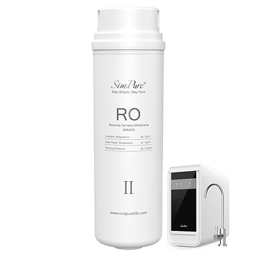 SimPure Q3-600 RO Filter Replacement Cartridge,Only for SimPure 𝐐𝟑-𝟔𝟎𝟎 Reverse Osmosis System, 𝐍𝐨𝐭 𝐟𝐨𝐫 𝐒𝐢𝐦𝐏𝐮𝐫𝐞 𝐐𝟔/𝐘𝟕/𝐓𝟏-𝟒𝟎𝟎 𝐑𝐎 𝐒𝐲𝐬𝐭𝐞𝐦