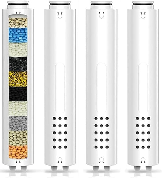 Replacement Shower Filter Cartridge Compatible with Vatex DY4YH Handheld Shower Head,Water Softener Filter for Hard Wate Chlorine and Substances(4pack)