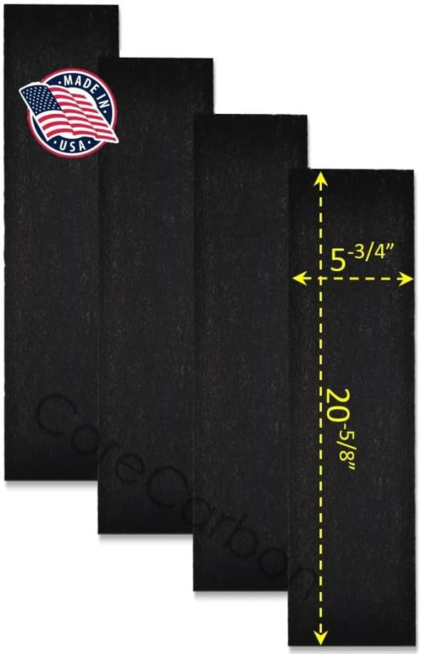 4-Pack Exact Fitment Carbon Pre-Filter Designed to Fit Honeywell Air Genius 3, 4, 5, 6 Purifier - Models HFD300, HFD310, HFD314, HFD320, HD320, HFD323CV1, HFD323-TGT, HFD324, HFD360B