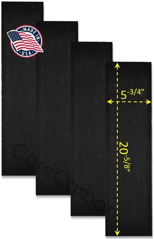 4-Pack Exact Fitment Carbon Pre-Filter Designed to Fit Honeywell Air Genius 3, 4, 5, 6 Purifier - Models HFD300, HFD310, HFD314, HFD320, HD320, HFD323CV1, HFD323-TGT, HFD324, HFD360B