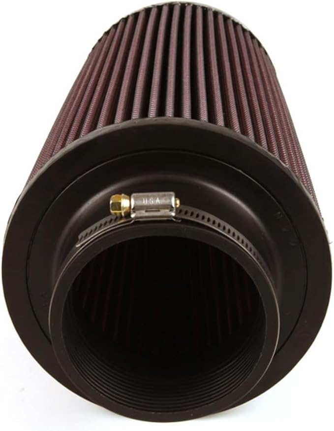 K&N High-Flow Original Lifetime Universal Clamp-On Air Filter: High Performance, Premium, Washable: Flange Diameter: 3.5 In, Filter Height: 9 In, Flange Length: 1.75 In, Shape: Round Tapered, RE-0920