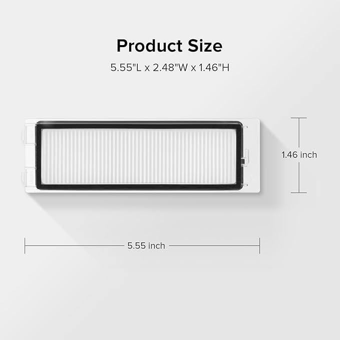 roborock 2 Pack Washable Filter Replacement Parts Compatible ONLY with Q Revo & Qrevo 2R3W (Not for other Qrevo models)