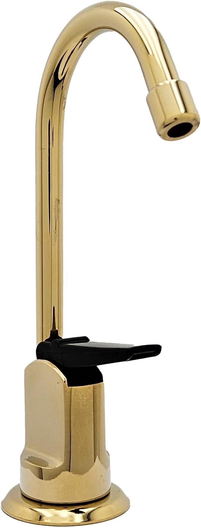 Westbrass D203-NL-01 6" Touch-Flo Style Pure Cold Water Dispenser Faucet, 1 Pack, Polished Brass