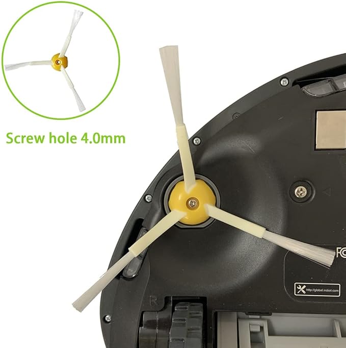 Replacement Parts for iRobot Roomba 600 610 620 650 675 677 692 671 694 691 Series Vacuum Cleaner Accessories Kit-Include 6 Side Brush,3 Filter,1 Front Caster Wheel,Bristle Brush and 3 Cleaning Tool