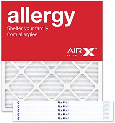 AIRx Filters 20x22x1 Air Filter MERV 11 Pleated HVAC AC Furnace Air Filter, Allergy 6-Pack, Made in the USA