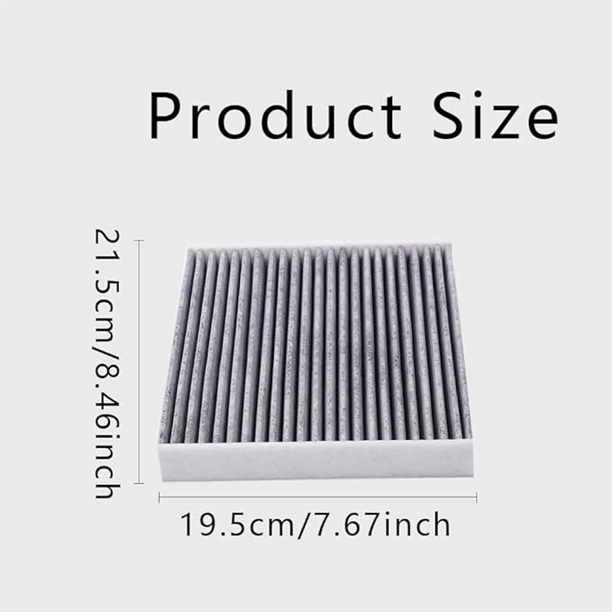 Cabin Air Filter with Activated Carbon, Cabin Filter, Automotive Fresh Breeze Air Conditioner Filter, Car Air Filter Replacement for CP285 CF10285 Compatible with Most Vehicles