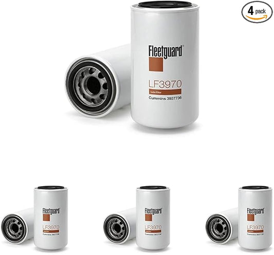 Fleetguard Cummins Filtration Oil Filter (Pack of 4)