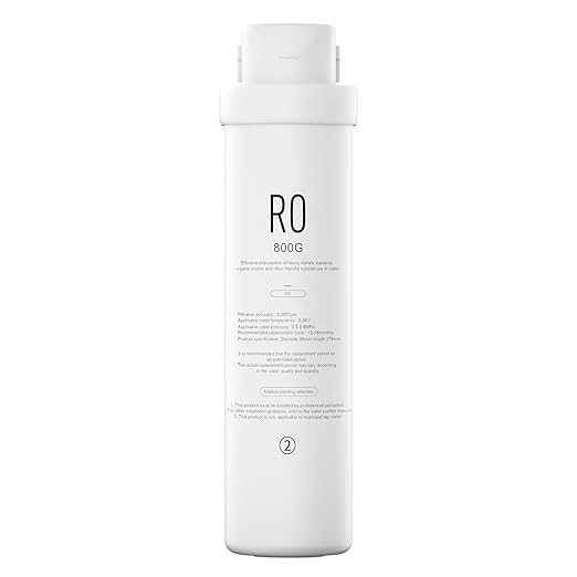 RO Filter Replacement for Reinmoson RMS-WP-RO800 and CrispTaste CRS-RO800 Reverse Osmosis System Tankless Reverse Osmosis Water Filter, Reduces PFAS TDS, Under Sink RO System(CRS-RO800-RO)
