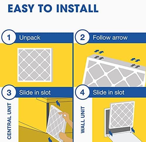 Aerostar 16x25x1 MERV 13 Air Filter, 6 Count, ACTUAL SIZE (15.75 x 24.75 x 0.75), HVAC, Air Conditioning & Furnace Filter for Allergies, Dust, Pet Dander & Smoke (MPR 1500 / FPR 10), Made in USA