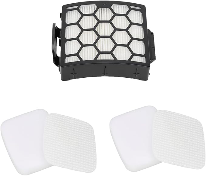 Vacuum Filters Replacement for Shark LA300 LA301 LA322 LA351 LA500 LA502 LA555 LA360 LA362 LA401 LA455 LA702 Rotator Lift-Away ADV DuoClean PowerFins Upright Vacuum 1 HEPA 2 Foam 2 Faux Felt Filters