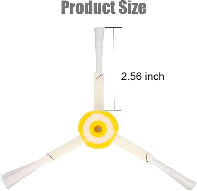 Side Brush Replacement for iRobot Roomba 500 & 600 & 700 Series 600 610 620 694 692 760 770 780 676 675 695 677 671 690 680 660 650 620 614 Vacuum Cleaner 6-Pack