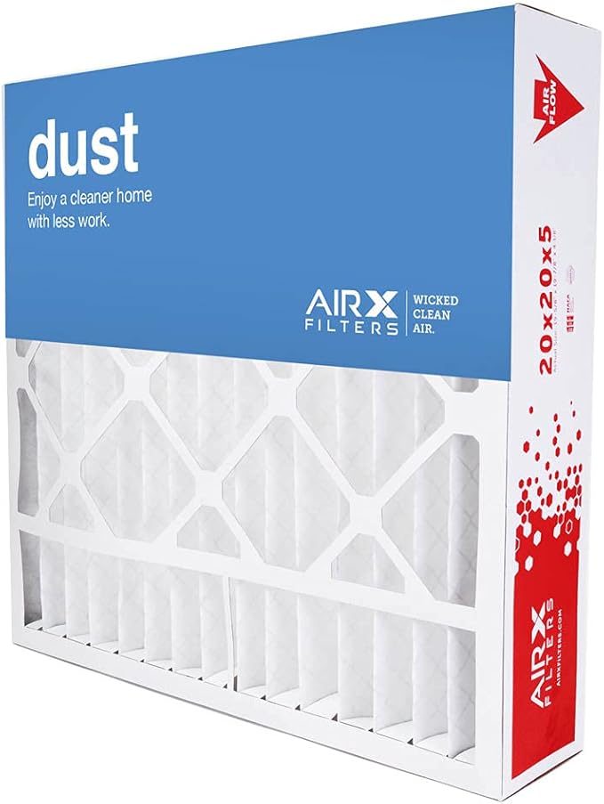 AIRx Filters 20x20x5 Furnace Filter MERV 8 HVAC AC Air Filter, Replacement for Honeywell FC100A1011 FC200E1011 CF200A1024, Dust, Pollen, Lint & Dander Control, 2-Pack