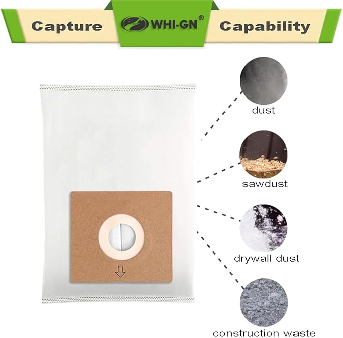 15 Pack HEPA Filter Replacement for Atrix Vacuum Bags AHLR-2, compatible with Atrix AHSC-1 Lil' Red Vacuum Cleaner