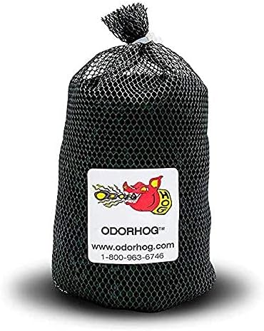 OdorHog Vent Stack Pipe Filter 4 Sizes, Black ABS with Mushroom Cap, Removes Outdoor Septic and Sewer Odors (1.5-inch)