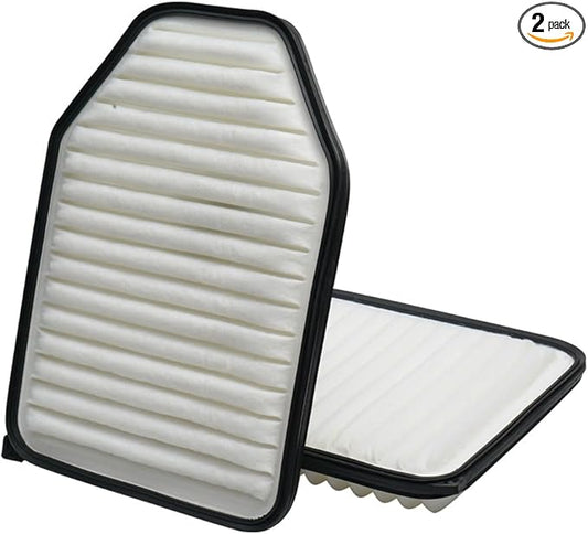 2-Pack Engine Air Filter Fits for 2018 Jeep Wrangler JK 3.6L, 2007-2017 Wrangler 3.8L Air Filter Replacement CA10348，53034 018AD, 53034 018AE Car Accessories