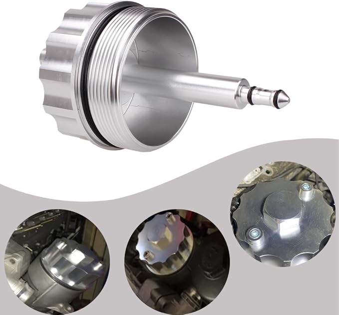 BARTOO Aluminum Oil Filter Housing Cover Cap Compatible with BMW 323 E36 323i / 328i, E46 328i, E39 523i / 528i