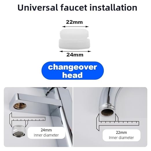 Water Filter for Sink Faucet – Directed Faucet Water Filter with 3 Replaceable Filters & Durable Design for Kitchen & Bathroom Sinks