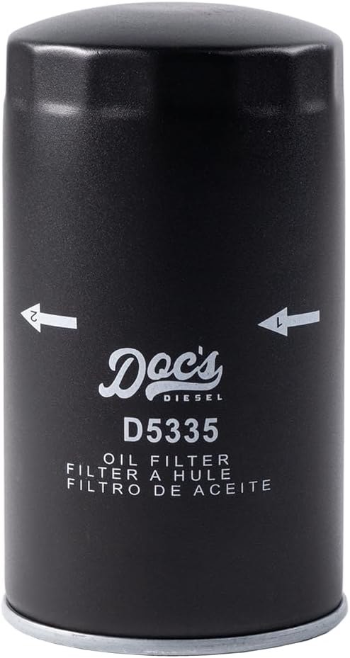 Doc's Diesel Oil Filter 12-Pack D5335-12 | Compatible with RAM 6.7L Cummins 2500, 3500, 4500, 5500 2007.5-2024, RAM 5.9L Cummins 2500, 3500, 4500, 5500 1989-2007.5 | Replaces 05083285AA