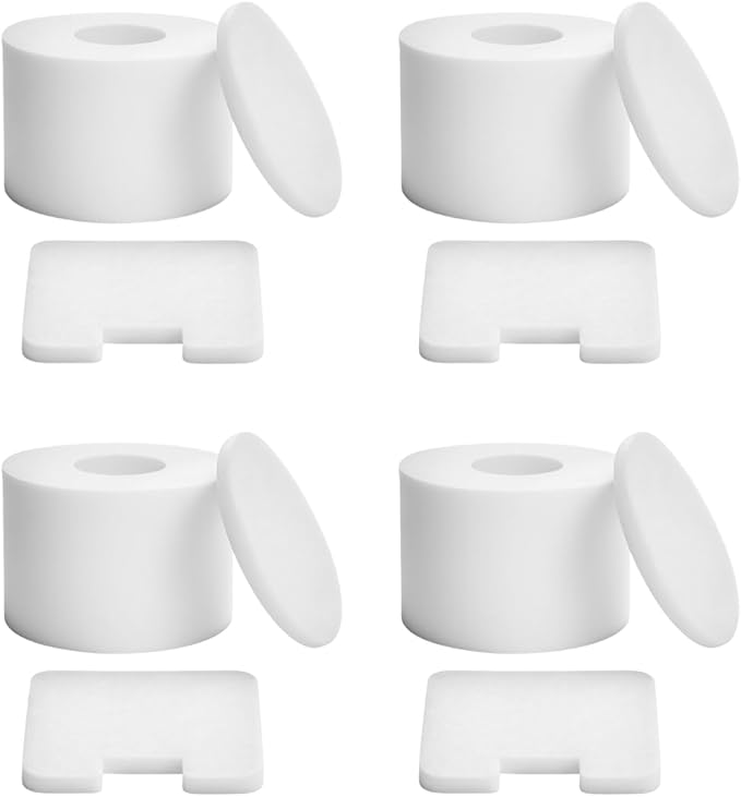 Nispira Filter Set Compatible With Shark NV42 Deluxe Upright Vacuum Cleaner Compared to Part #XFF36. Fits UV402 UV410, NV36, NV36A, NV42, NV44, NV46, NV46C, 4 Sets