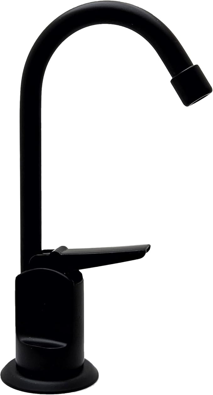 Westbrass D203-NL-62 6" Touch-Flo Style Pure Cold Water Dispenser Faucet, Matte Black