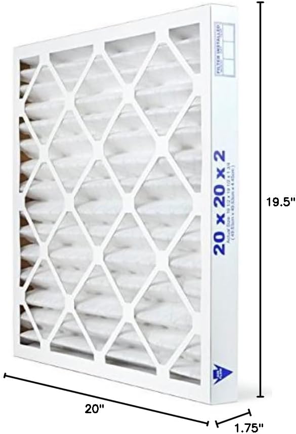 AIRx Filters 20x20x2 Air Filter MERV 11 Pleated HVAC AC Furnace Air Filter, Allergy 6-Pack, Made in the USA