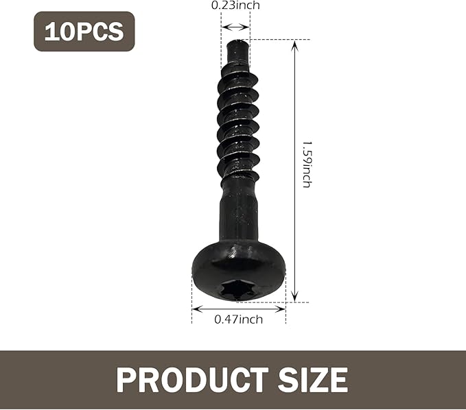 10PCS Air Filter Box Screw, BAS01001 Air Filter Housing Screws, Compatible with Chevrolet, Buick, GMC, Carbon Steel Airs Box Retaining Bolt, Replace 11611199