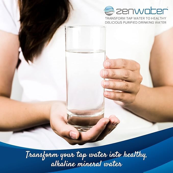 ZENWATER Genuine Maifan Mineral Stones Filter Case Replacement - Exclusively for Zen Water Countertop Gravity Filtration System - Clean and Mineral-Rich Hydration