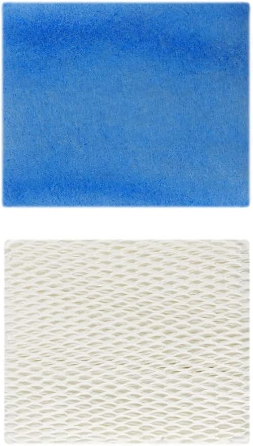 HQRP 2-Pack Wick Filter T Compatible with Honeywell HFT600 / HFT600PDQ Replacement fits Honeywell HEV615 HEV620 HEV600 Humidifiers, with Blue Pre-Filter