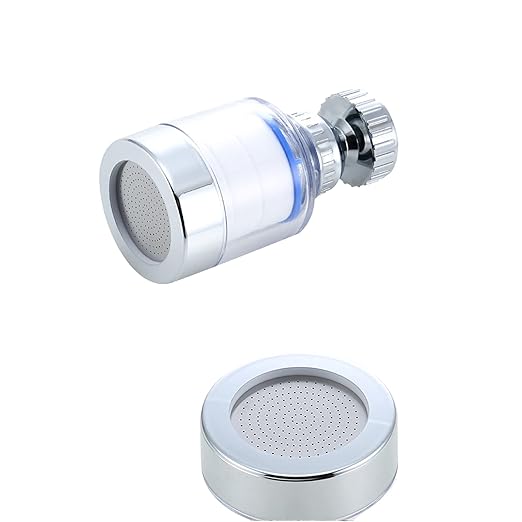 Sink Water Faucet Filter,360-Degree Rotating Faucet Filter Water Purifier Faucet Filter Purifier for Kitchen, Bathroom, Sink, Removes Heavy Metals and Hard Water(Blue)