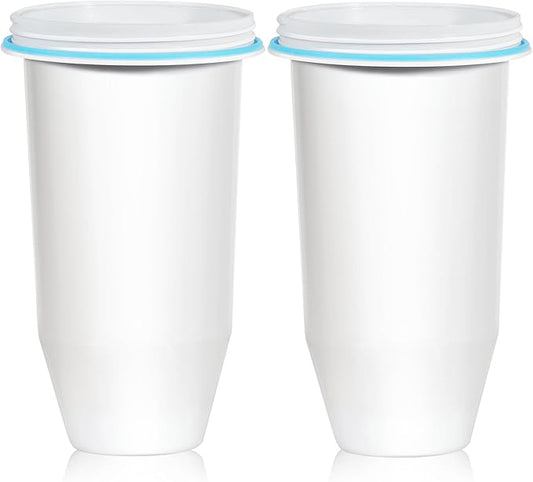 Upgraded 5-Stage Water Filter Replacement for Zero Pitcher & Dispenser, Reduces Lead, Chromium, PFOA & PFOS, Compatible with ZR-001, ZR-004, ZR-017, 2-Pack