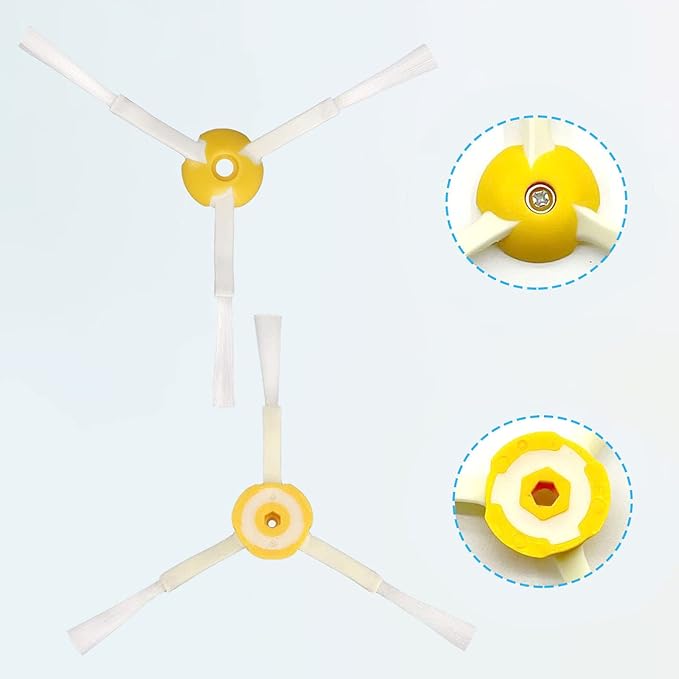 Replacement Accessories Kit for iRobot Roomba 600 Series 694 675 692 676 695 677 671 655 645 690 680 660 650 620 614 & 500 Series 595 585 564 robot 3 Bristle & 3 Beater Brush 8 Filter 8 Side Brush