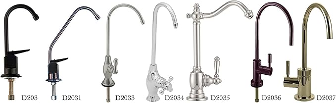 Westbrass D203-NL-50 6" Touch-Flo Style Pure Cold Water Dispenser Faucet, Powder Coat White