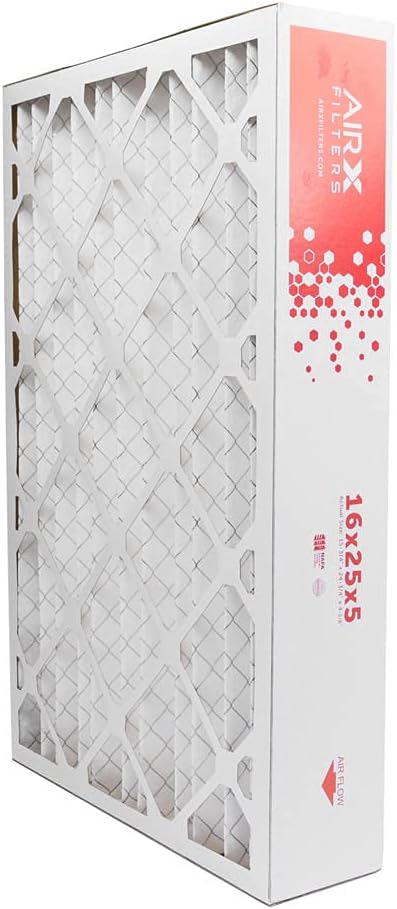 AIRx Filters 16x25x5 MERV 11 HVAC AC Furnace Air Filter Compatible Replacement With Lennox X0583 X6670 X6672, Allergy 2-Pack, Made in the USA