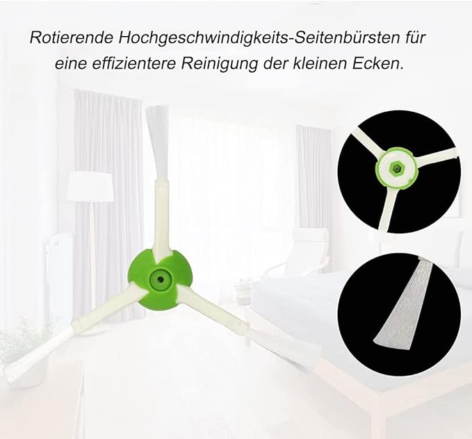iRobot Roomba E Series i3+i7+i7+ i4+i4+ Accessories: Replacement Rubber Brushes, Filters, Edge-Sweeping Brushes, Dust & Dirt Disposal Bags