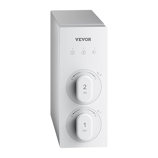 VEVOR Reverse Osmosis System, 600 GPD 8-Stage Tankless Reverse Osmosis Water Filter, Under Sink Water Filtration System with Smart Display Faucet, 2:1 Pure to Drain Ratio