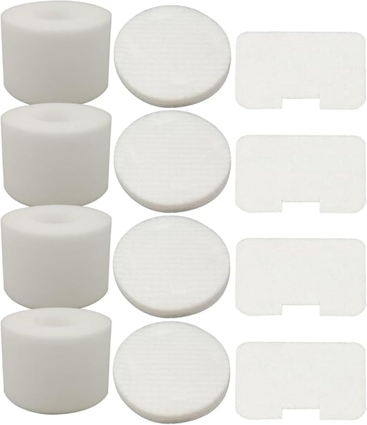 Dttery 4 Pack Filters Kit Replacement for Shark Navigator Deluxe Upright Vacuum NV42, NV44, NV46, UV402 Part # XFF36